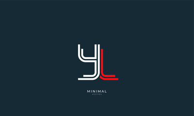 alphabet letter icon logo YL