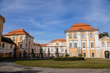 Fototapeta na wymiar Castle Duchcov, chateau in classicist style, northern Bohemia, Czech Republic