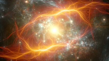 Fantasy star background, deep space illustration