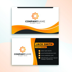 Modern business card design template