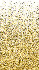 Gold glitter luxury sparkling confetti. Scattered 
