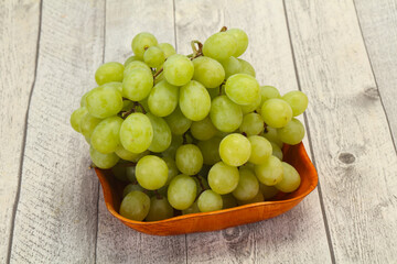Sweet ripe Green grape branch