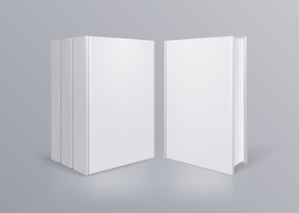 Books Mockup Realistic Composition