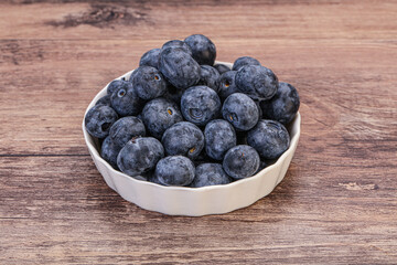 Sweet fresh juicy blueberries heap