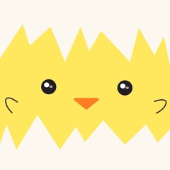 Baby chick lovely style cartoon