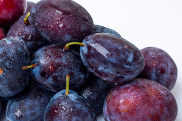 Fresh moyer purple plums
