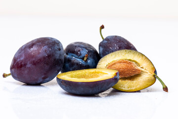 Fresh moyer purple plums