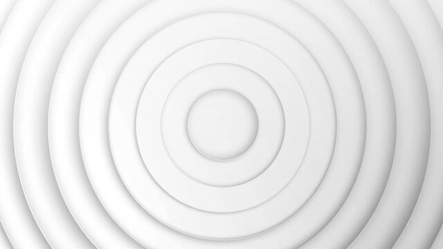 3D spiral coil moving against white background