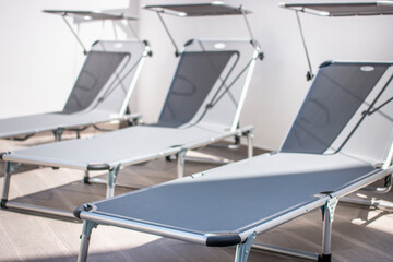 Sun chairs for relaxation