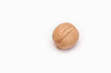 walnut on a white background. isolate