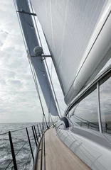 Foto op Canvas Sailing at Nortsea. Waddenzee.. Noordzee. Super sailing yacht. Netherlands. Sailingboat. sail. © A