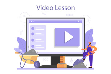 Concrete finisher builder online service or platform.