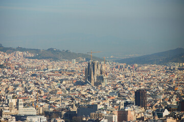 Fototapeta premium The skyline of Barcelona, Spain