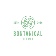 Organic botanical Logo design Vector