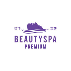 Beauty Spa silhouette Logo design Vector