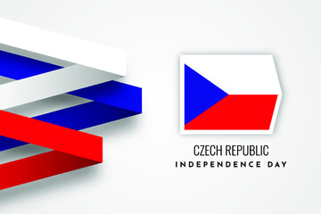Czech Republic Independence Day Celebration Illustratio Template Design