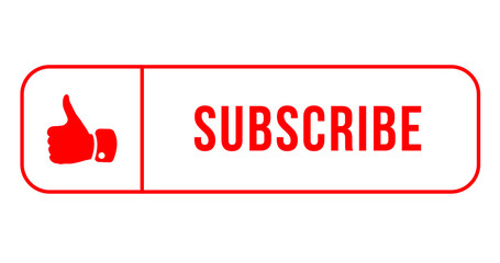 Subscribe Button Red Color With Handon Transparent Background Youtube Channel Vector Illustration Wall Mural Yevhen Subscribe Button Red Color With Handon Transparent Background Youtube Channel Vector Illustration Wall Mural Yevhen