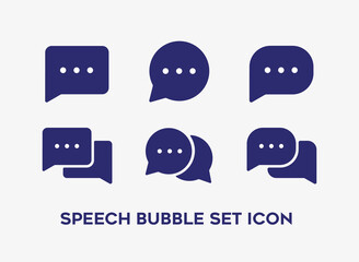 Obraz premium Set of speech bubble with different shape.