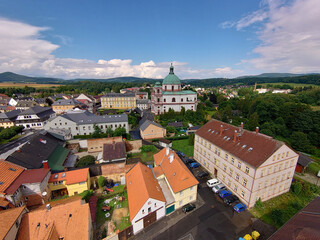 City of Jablonne v Podjestedi, Czech Republic, top view