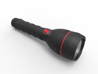 3D flashlight rendering - black e red