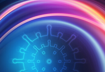 Blank abstract background on the theme of the COVID-19 coronavir