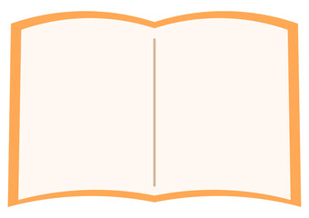 本の形の見出しイラスト