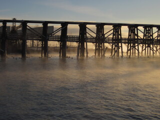 Fototapeta premium Foggy Trestle 