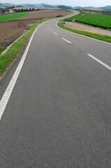 Obraz premium 曲線道路