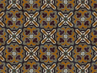 Ancient hydraulic tiles, Sao Joao del Rei, Minas Gerais, Brazil 