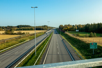 scenic highway in Finland 