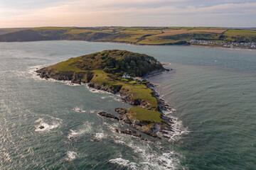 Remote Island in the Sea Off the Mainland in the Summer