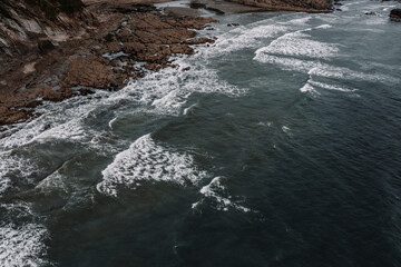 Ocean Waves at Blue Hour