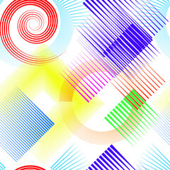 Fototapeta na wymiar Seamless pattern with lines.Triangles unusual poster Design .Black Vector stripes .Geometric shape. Endless texture