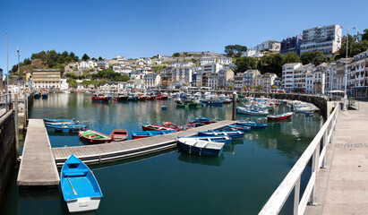 Luarca, Asturias, Spain: fishing port in a natural harbour on the Atlandtic coast. 