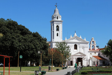 Fototapeta premium Recoleta church, dedicated to Nuestra Senora del Pilar in Buenos Aires, Argentina.