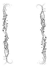 beautiful ivy frame on a white background new