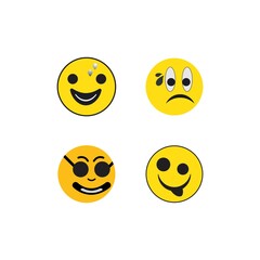 Fototapeta premium Emoticon template face