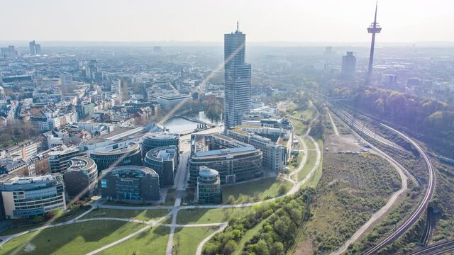 K&ouml;ln Mediapark - Luftaufnahme