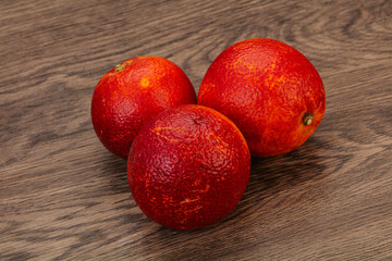 Red sweet orange over background