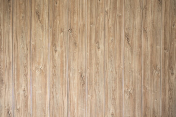 Fototapeta na wymiar Striped brown wooden plank wall texture background