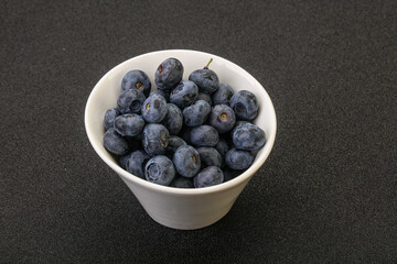 Ripe sweet tasty blueberries heap
