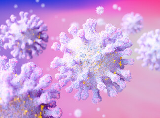 Fototapeta na wymiar 3d illustration. Virus covid-19. Corona.