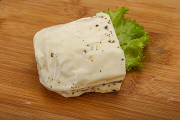 Halloumi cheese with mint for grill