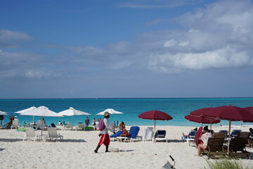 カリブのビーチの風景
