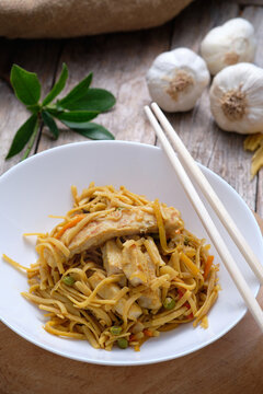 Asian food - bami goreng noodles