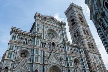 Naklejka premium Florence Duomo. Basilica di Santa Maria del Fiore (Basilica of Saint Mary of the Flower) in Florence, Italy. Florence Duomo is one of main landmarks in Florence