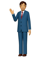 案内するビジネスマン