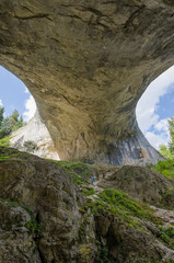 Rock formations in the Rhodopes in Bulgaria called the Marvelous Bridges