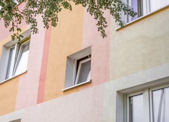 Fototapeta na wymiar windows in the building Skierniewice/ Poland