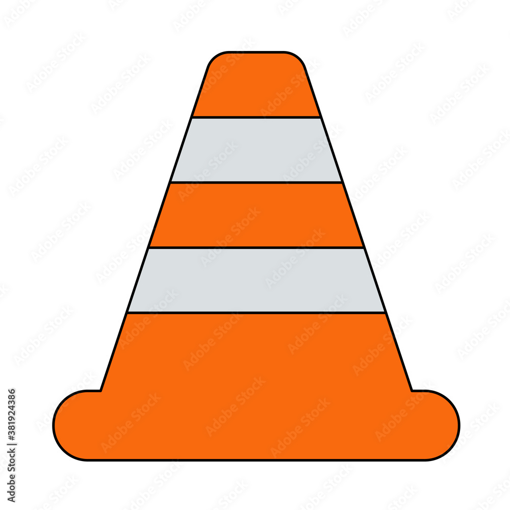 Canvas Prints icon of traffic cone